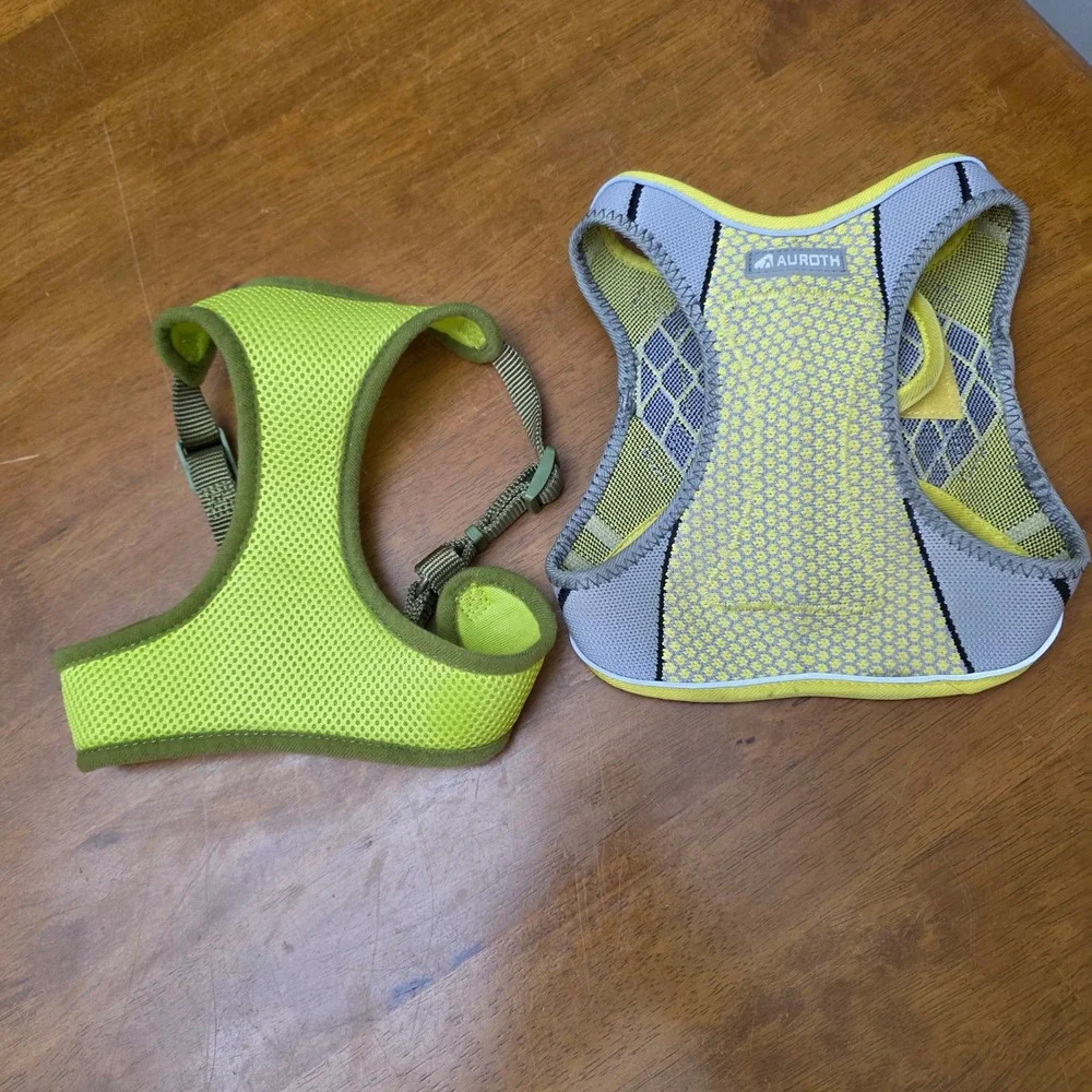 Auroth Dog Harness XL Comfortable Reflective Adjustable Padded Green 18-35